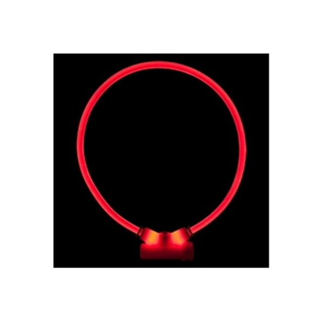 Dingo LT-ZZ-RE-LG Rouge Lumitube Lumineux Chien Sécurité Collier- Lumineux Rouge - Grand à XL