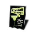 thumbnail image 4 of Cocktail Lounge Bar Novelty Sign, Metal Wall Decor - 10x14 inches, 4 of 4