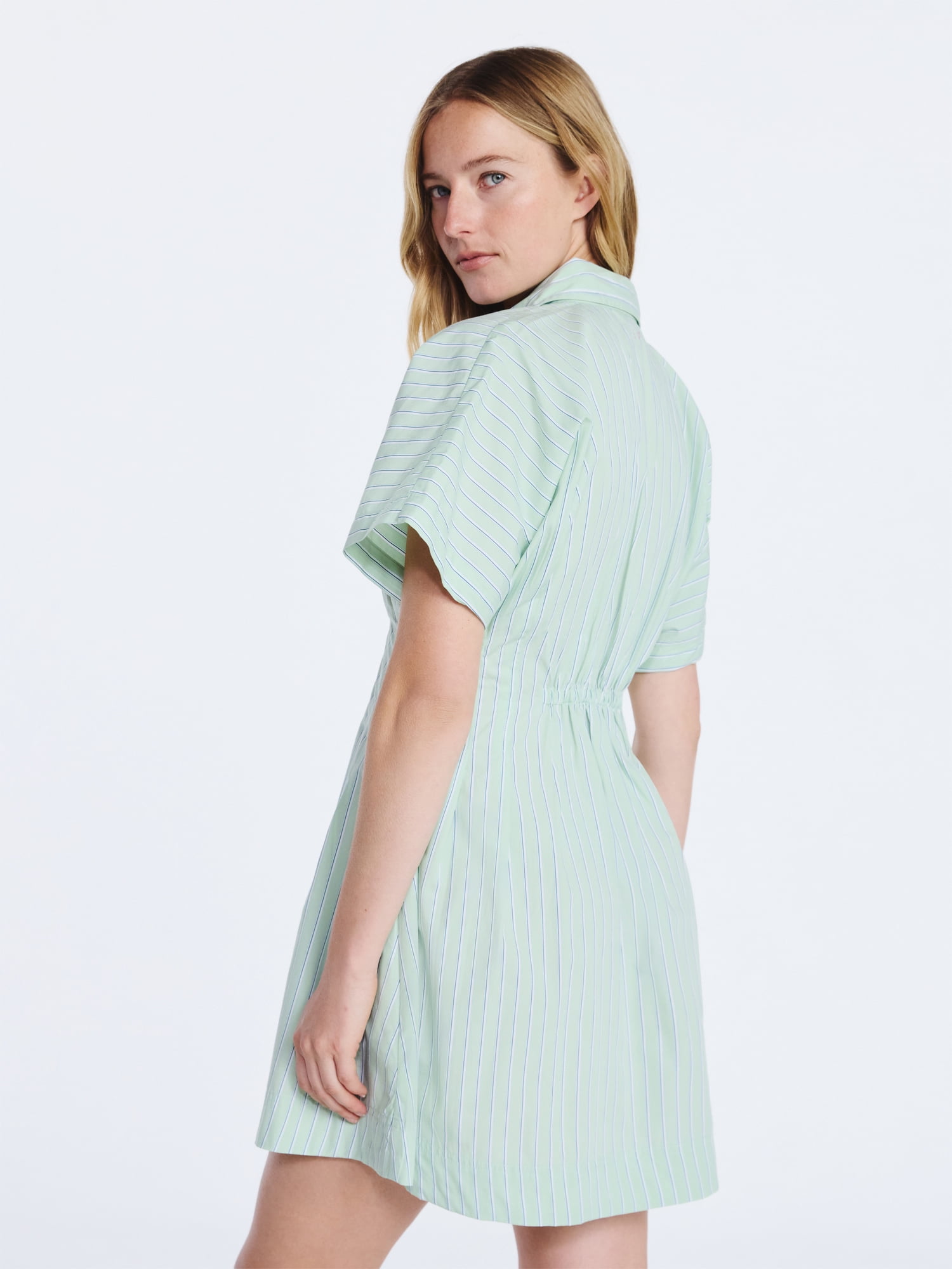 Free Assembly Women's Short Sleeve Corset Mini Dress, Sizes XS-XXL