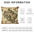 thumbnail image 5 of COMIO Old Map Throw Pillow Covers Treasure Pirate Sailboat Compass Pillowcases Pillow Case Cushion Case Decorations for Sofa Couch Bed Chair, 5 of 5