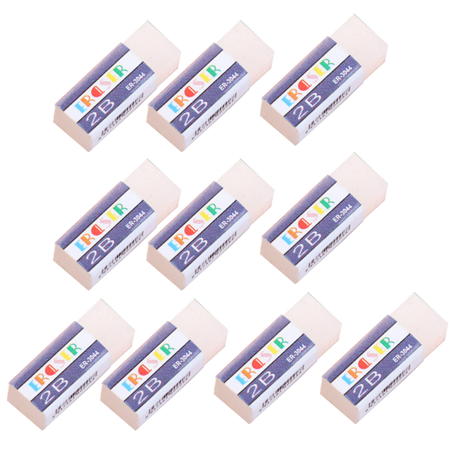 FaLX 10Pcs Mini Erasers Handmade Realistic Threedimensional Decorative 1/12 Scale