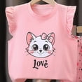 thumbnail image 4 of CAUYDY Toddler Girls Baby Boys Summer Outfits Short Sleeve Cartoon Print T-Shirt Tops & Shorts Sets 2Pcs Baby Boys Summer Clothes For 2t 3t 4t 5t 6t 7t 8t 9t (Sizes 18-24 Months,L04-Hot Pink), 4 of 4