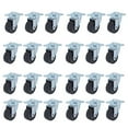 thumbnail image 7 of 24 Pack 2 inch Caster Wheel 360 Degrees Rotable Black Smooth Sturdy Heavy Duty Swivel Chair Caster, 7 of 7