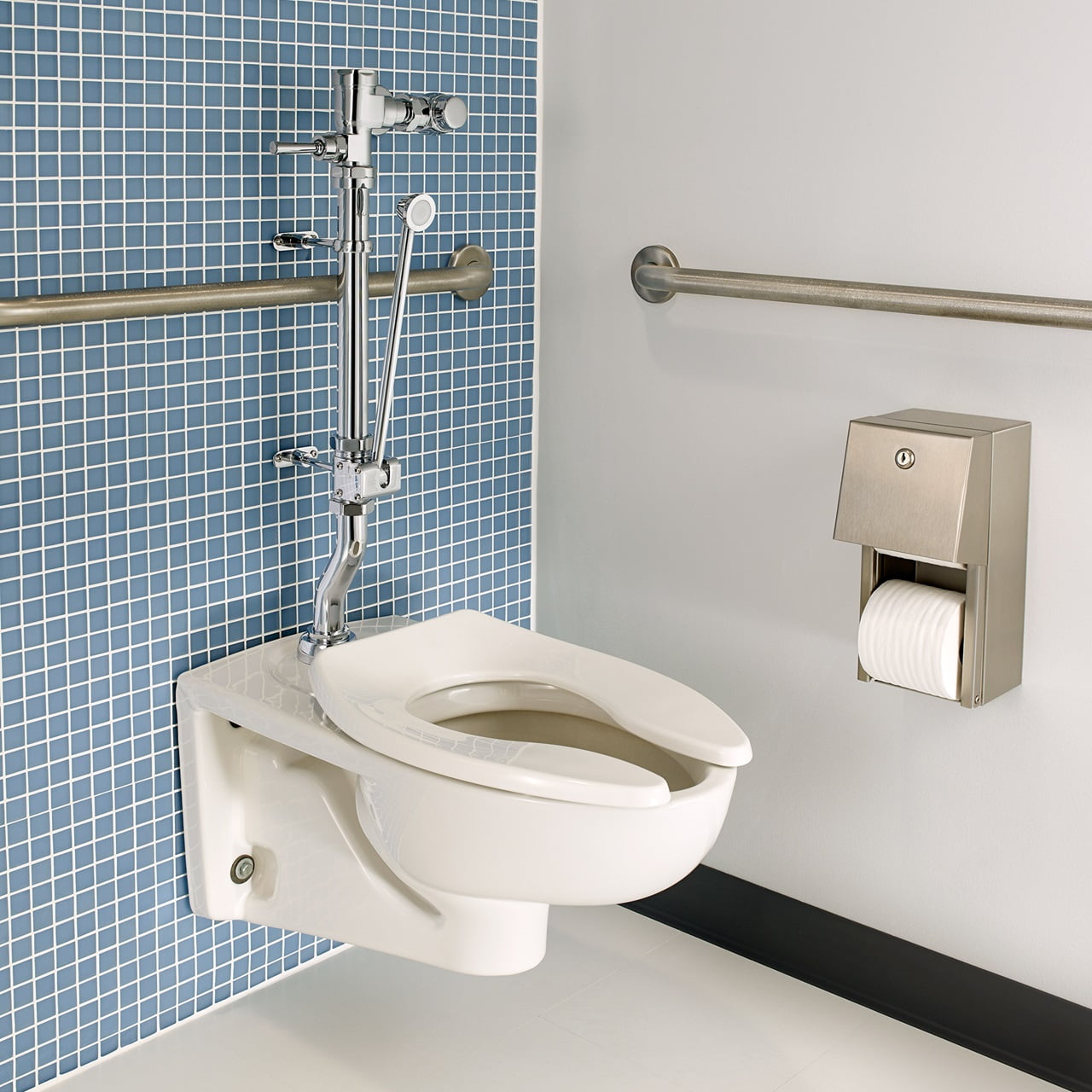 American Standard 2634001.020 Wall Hung Toilet AFWALL White El Back Spud Bowl 