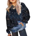 thumbnail image 4 of Sudadera con capucha para niñas y niños, sudadera de manga larga con cuello redondo y estampado de moda, jersey con bolsillo, sudadera de poliéster para niñas, 4 of 8