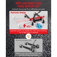 thumbnail image 5 of GARVEE Hydraulic Car Wheel Dolly Jack Set of 2 with Foot Pedal,Rollers,Heavy Duty 3000 LBS Capacity Vehicle Dollies for Tire Auto Repair Moving,Red, 5 of 7