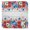 Red, Blue, White, Gray, variant on 4th of July Cloth Napkins, Red Blue Independence Day Floral Star Rustic Washable and Reusable Dinner Napkins Set of 2, Table Napkin for Kitchen Party Birthday Wedding Hotel Housewarming 20"x20"