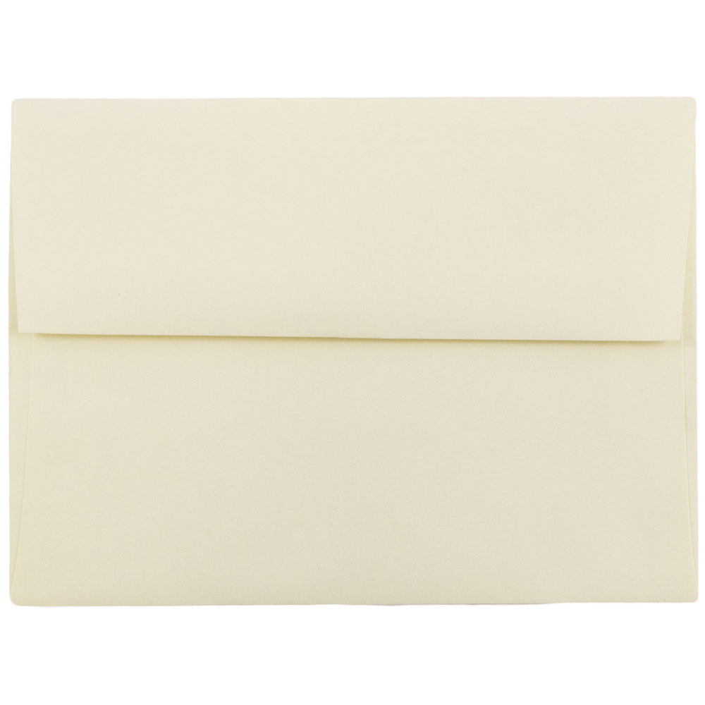 JAM A6 Strathmore Invitation Envelopes, 4 3/4 x 6 1/2, Ivory Wove, 50
