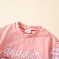 thumbnail image 6 of Xyant Toddler Baby Girl Clothes Summer Outfit Plaid Patchwork Short Sleeve Letter Embroidery T Shirt Tops and Stretch Casual Shorts Set (Red,12-18 Months), 6 of 7