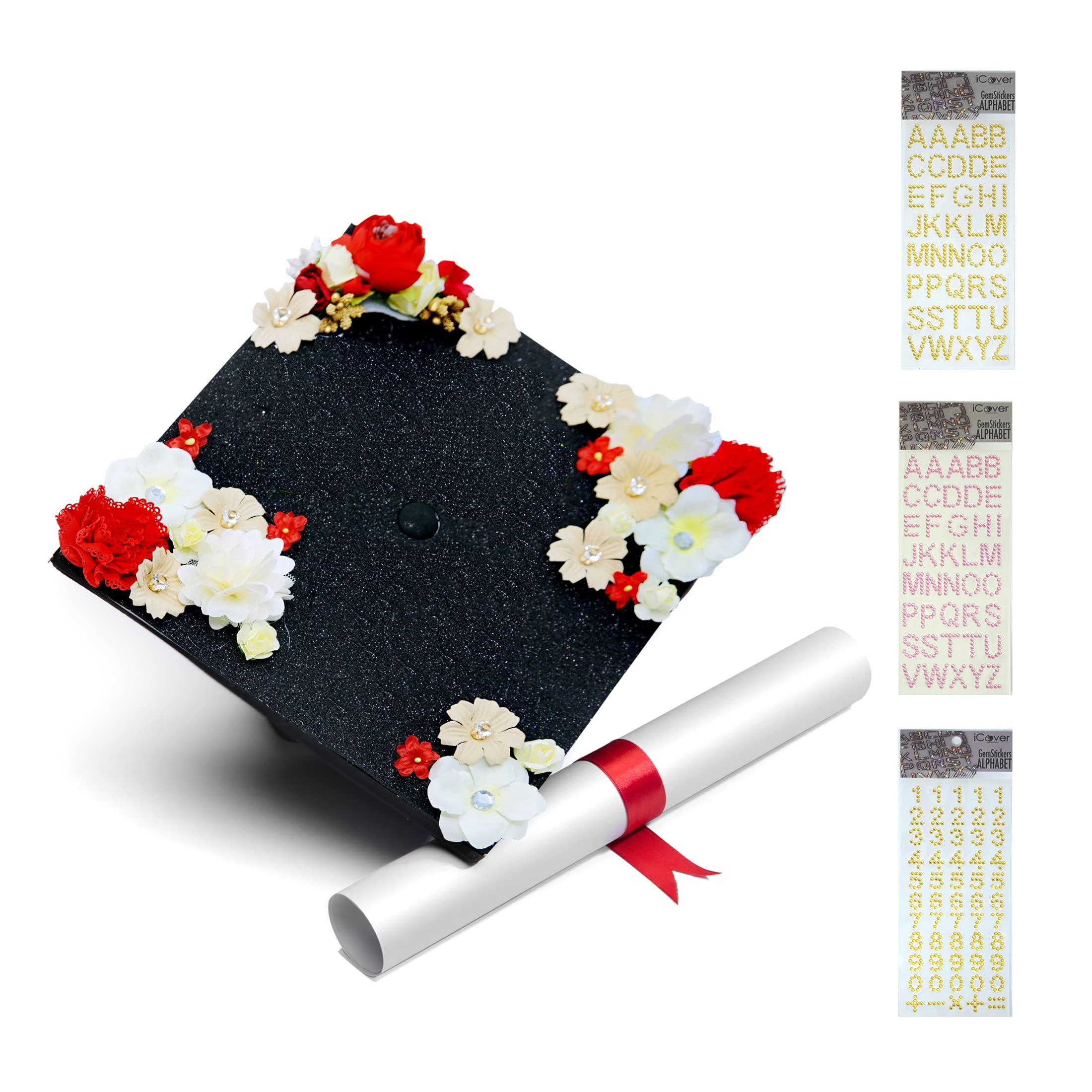 Handmade Graduation Cap Topper, Graduation Cap Decorations, Because God Favored Me