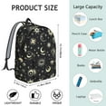 thumbnail image 5 of Gothic Celestial Backpack, Waterproof School Bag with Dark Moon and Starry Night Steampunk Design, 5 of 5