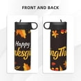 thumbnail image 3 of Yiaed Happy Thanksgiving 1 Print Water Bottle with Straw Lid, Stainless Steel Double Wall Insulated Water Bottle | Leak-Proof and Spill-Proof Water Bottle, 3 of 8
