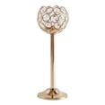 thumbnail image 2 of Candelero de cristal Candelero de diamante hogar candeliere decorativo Luz de para el Festival de cumpleaños de comedor 24cm Dorado, 2 of 8