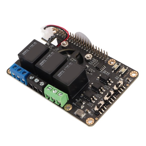 Module Power Relay Board Expansion Module With Dual Cooling Fans Automatic Discoloration LED For RasPi A+ 3A+ B+ 2B 3B 3B+