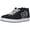 Dark Black, White, variant on Men's Net White / Gum Ankle-High Leather Skateboarding Shoe - 13M