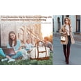 thumbnail image 2 of Bolsa de fin de semana Stuery para mujer con compartimento para zapatos de 40 litros y 2,7 libras, 2 of 9