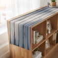 thumbnail image 6 of White Wooden 108 Inch Table Runner, Farmhouse Rustic Retro Wood Planks Farmhouse Dresser Scarf Cotton & Linen Tablerunner for Dining/Kitchen Island/Holiday Party Décor 13" x 108", 6 of 9