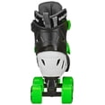 thumbnail image 2 of Patines Roller Derby Trac Star ajustables para niños, negro/verde, 2 of 4