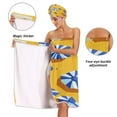 thumbnail image 4 of 3-Piece Bathroom Towel Set with Bath Towel, Quick-Dry Hair Cap and Hair Turban for Bath Yoga Beach Beach Umbrellas and Balls, 4 of 6