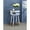White, variant on Red round leg table / Bathroom corner use / Bottom shelf storage
