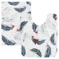 thumbnail image 3 of Ryvnso Feathers Bathroom Shaggy Rugs Toilet U Shape Mat Soft Contour Rug 20"x24", 3 of 9