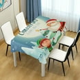 thumbnail image 7 of SKYSONIC Santa Claus Tablecloth Waterproof Washable Polyester Square Table Cover Durable Tablecloth for Kitchen Dining Table Party Decor (54 X 54 Inch), 7 of 7