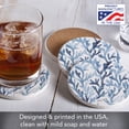 thumbnail image 2 of Thirstystone Ocean Coral 4-Pack Round Stone Coasters, 2 of 7