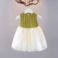 thumbnail image 2 of Robe en Tulle pour Fille, Tutu, Fête, Anniversaire, Sans Manches, Robe de Princesse Formelle, Verte, 2 of 9