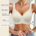 thumbnail image 4 of GIRLQUEEN Everyday Wireless Plus-Size Bras for Women, Full Coverage Soft Sleep Bra, Comfort Seamless Support Bra, 4 of 11