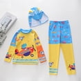 thumbnail image 6 of 9-10 T Swimsuits For Girls Kids UPF 50+ Long Sleeve Rash Guard And Swim Trunks Set For Sun Beach Pool Surfing Activities, 6 of 6