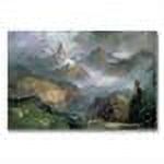 Trademark Fine Art "Index Peak, Yellowstone" Canvas Wall Art by Thomas Moran