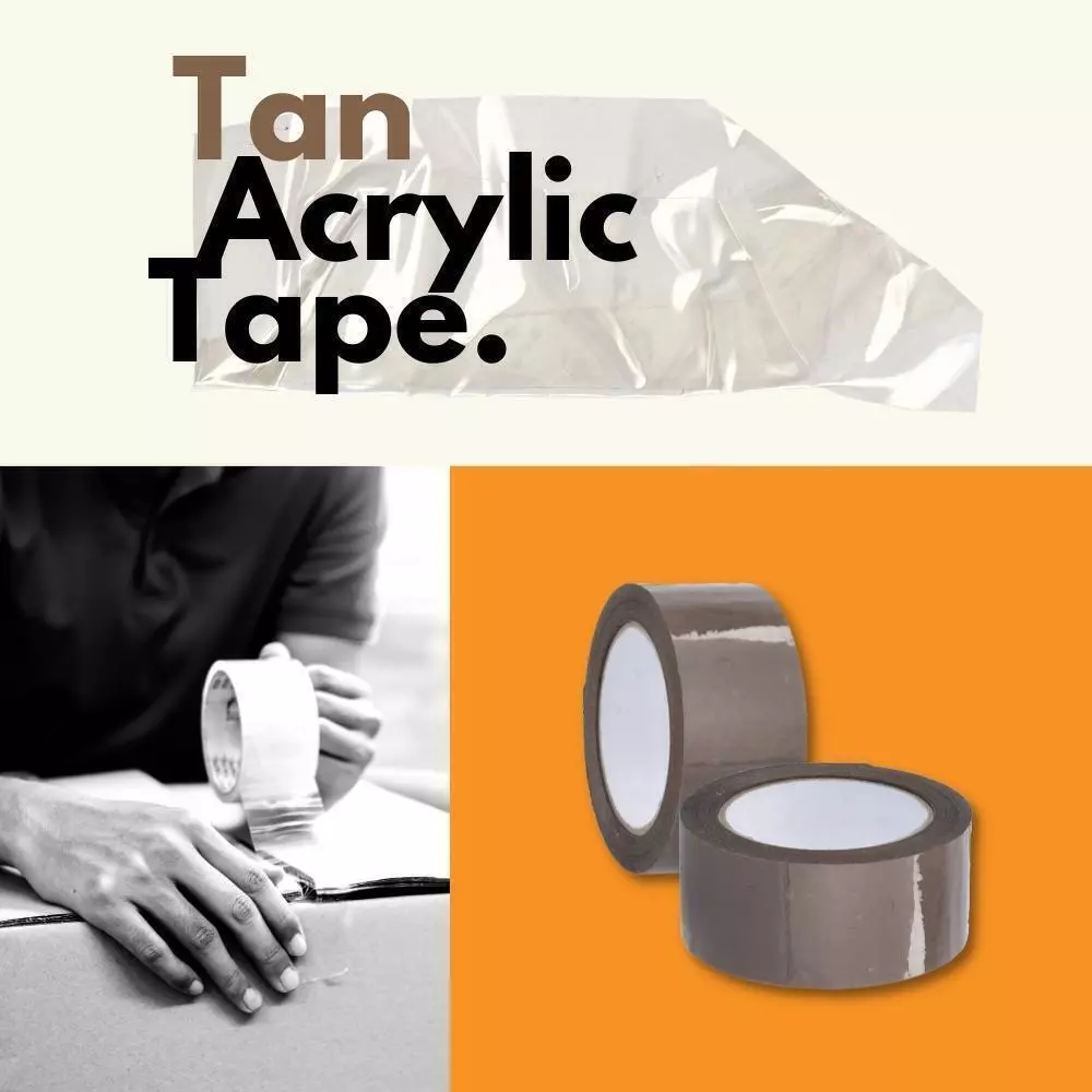 Shield Tape 2" x 55 Yards (165 feet) Tan/Brown Carton Sealing Tape Packing Shipping, 1.75 Mil 12 Rolls