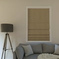 thumbnail image 2 of Sun Zero Somerton Textured 100% Blackout Cordless Roman Shade, 33"W x 64"L, Taupe, 2 of 8