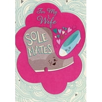 Designer Greetings Sole Mates Wedding Anniversary Congratulations Card for My Wife