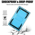 thumbnail image 5 of FIEWESEY for Alcatel Joy Tab 2 Case,Shock-Resistant Drop-Proof and Shock-Resistant Rugged case(with Stand), for Alcatel Joy Tab 2/TCL Tab 8 Inch+Tempered Glass Screen Protector (Blue, 1 Pack), 5 of 6