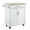 White, variant on Demi Bonn 32" Kitchen Island Cart Rolling Trolley with Drawer, Storage & Towel Rack, Mobile Cart for Kitchen, Storage Solution, Space-Saving, Gray