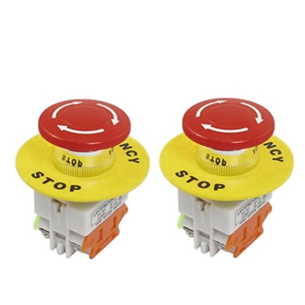 Bouton D'arrêt D'urgence Rouge Champignon 10A 660V - Station LW - Neuf Sous Emballage