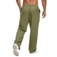 thumbnail image 4 of Sports Elastic Trousers Fitness Running Training Trousers Men Workout Skinny Sweatpants Men's Comfortable Long Pants Drawstring Letter Sports Baggy Pants Loose Legged Pants, 4 of 4