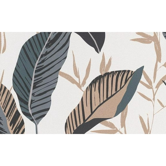 Concord Wallcoverings Modern Textured Wallpaper Floral, Vinyl Accent Wall , Black, Brown, White, 21 in x 33 Ft (57 sq. ft), 10332_15