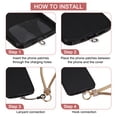 thumbnail image 4 of Uxcell Phone Lanyard, Detachable Wrist Strap Glitters, Dark Purple, 4 of 7
