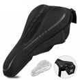 thumbnail image 4 of Funda de cojín de gel para bicicleta Cómoda almohadilla para sillín de bicicleta para al aire libre Negro Cola Cubierta de asiento de bicicleta, 4 of 8