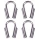 thumbnail image 1 of PAMINGONO 4Ud Ojales Para Cable De Acero Inoxidable Para Reducción De Desgaste Y Fijación Plateadas, 1 of 6