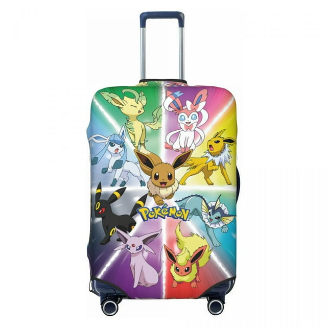 Housse de Valise Personnalisée Pokemon Pikachu, Protecteur de Mode pour Voyage, Housse de Protection pour Valise de 18-32 Pouces