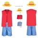 thumbnail image 2 of Disfraz de Luffy para cosplay, pieza de anime, abrigo, pantalones, sombrero para niños, ropa de playa, fiesta de carnaval, Halloween, juego de rol, 2 of 5