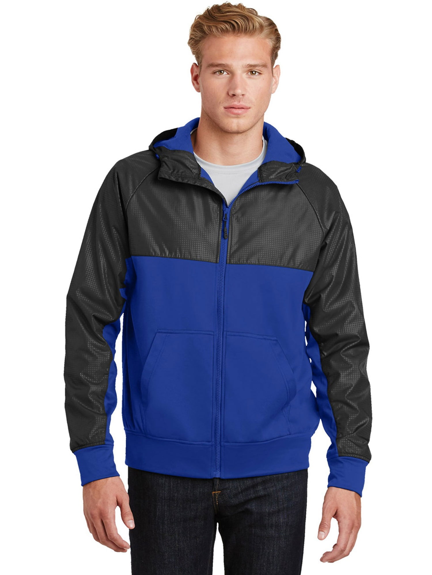 SportTek SportTek Men's Hybrid FullZip athletic hoodies Walmart