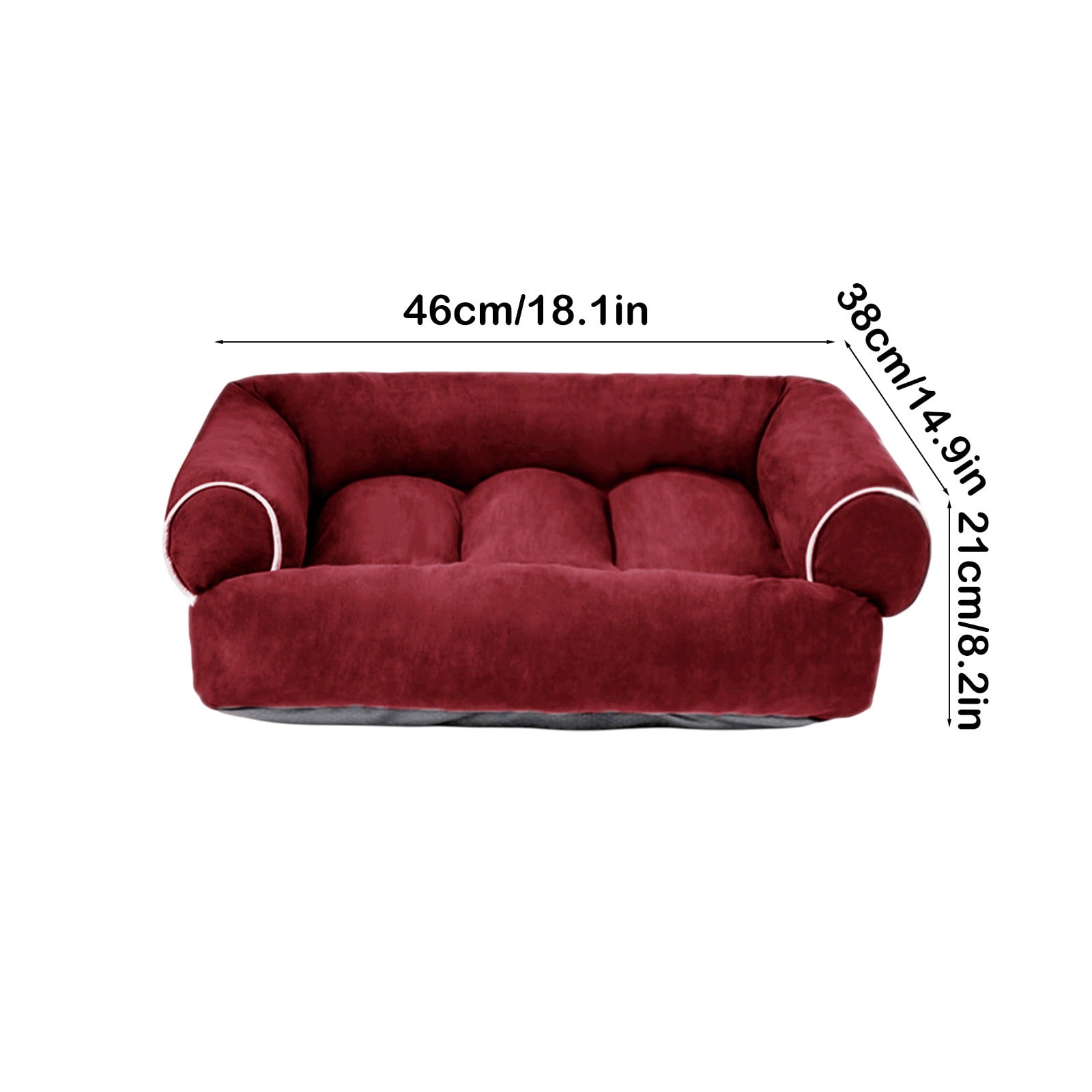 BCZHQQ Rectangle Dog Bed for Large Medium Small Dogs Machine Washable Sleeping Sofa Non-Slip Bottom Breathable Soft Puppy Bed Durable Orthopedic Calming Pet Cuddler