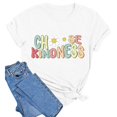 thumbnail image 3 of Tuniques d'Automne pour Femmes, Manches Courtes, Décontractées, Chemisier de Travail, Tunique Moyenne, T-Shirts d'Entraînement pour Femmes, T-Shirts Graphiques Colorés, Grandes Tailles, 3 of 3