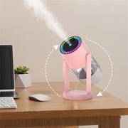 Weloille Star Projector Humidifier, USB Powered Portable Cool Mist Humidifier with LED Light, Ultra Quiet Air Humidifier, for Car Bedroom Office Desk Travel Use