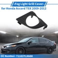 thumbnail image 2 of Parrilla de Luz de Niebla Frontal Derecho No.71103TL0G00 Cubierta de Luz de Niebla Inferior Frontal para Honda Accord TSX 2009-2012 Negro ABS 1 Pc, 2 of 6