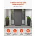 thumbnail image 3 of Set of 2 Tall Outdoor Planters 22 Inch, Large Black Planters for Indoor and Outdoor Plants, Front Porch Flower Tree Plant Pots with Modern Design, Built-In Drainage, Durable and Stylish Gardening, 3 of 10